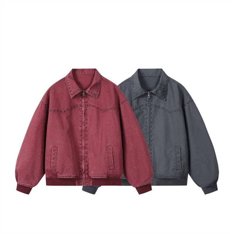 水洗牛仔外套男款春美式痞帅上衣服宽松休闲工装夹克JK1331-P108,男装工装外套,星座1103-3