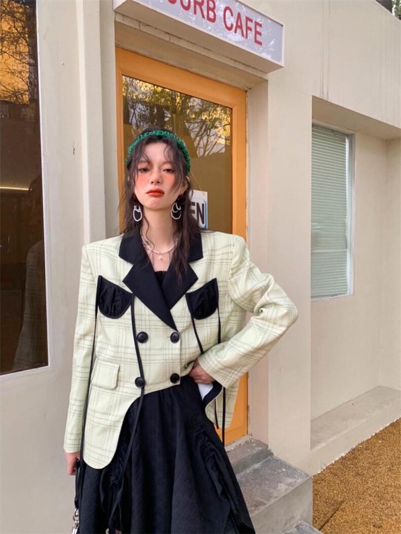 圆弧下摆清新外套，其它，YOUER DENG