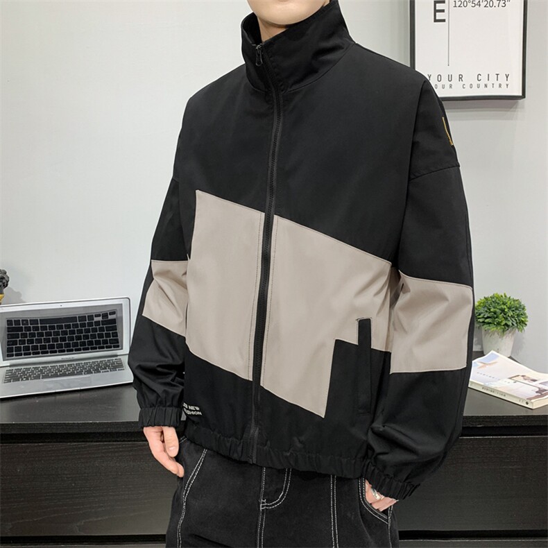 春秋款男士夹克衫潮流拼色外套男生运动上衣休闲男装JK0231-P68,男装夹克,星座308B-2