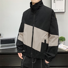 春秋款男士夹克衫潮流拼色外套男生运动上衣休闲男装JK0231-P68，男装夹克，星座308B-2