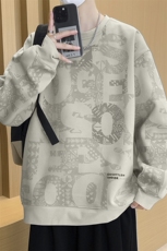 大码卫衣春秋潮流印花卫衣男宽松休闲W9906，男装卫衣，星座1107-1