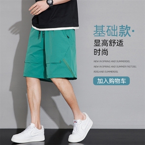 新款工装短裤男潮牌ins休闲裤宽松大码中裤五分裤D0609-P43图片