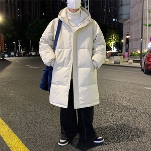 港风夜景标50白鸭绒中长款时尚连帽羽绒服A247-YR150 P195控298图片