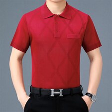 2023夏季新款薄款短袖t恤男装冰丝夏装中老年人宽松速干体恤，男装T恤，电商B212（原钱塘6029）