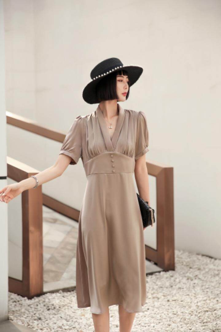 醋酸连衣裙，女装连衣裙，SUKEYI 舒可衣