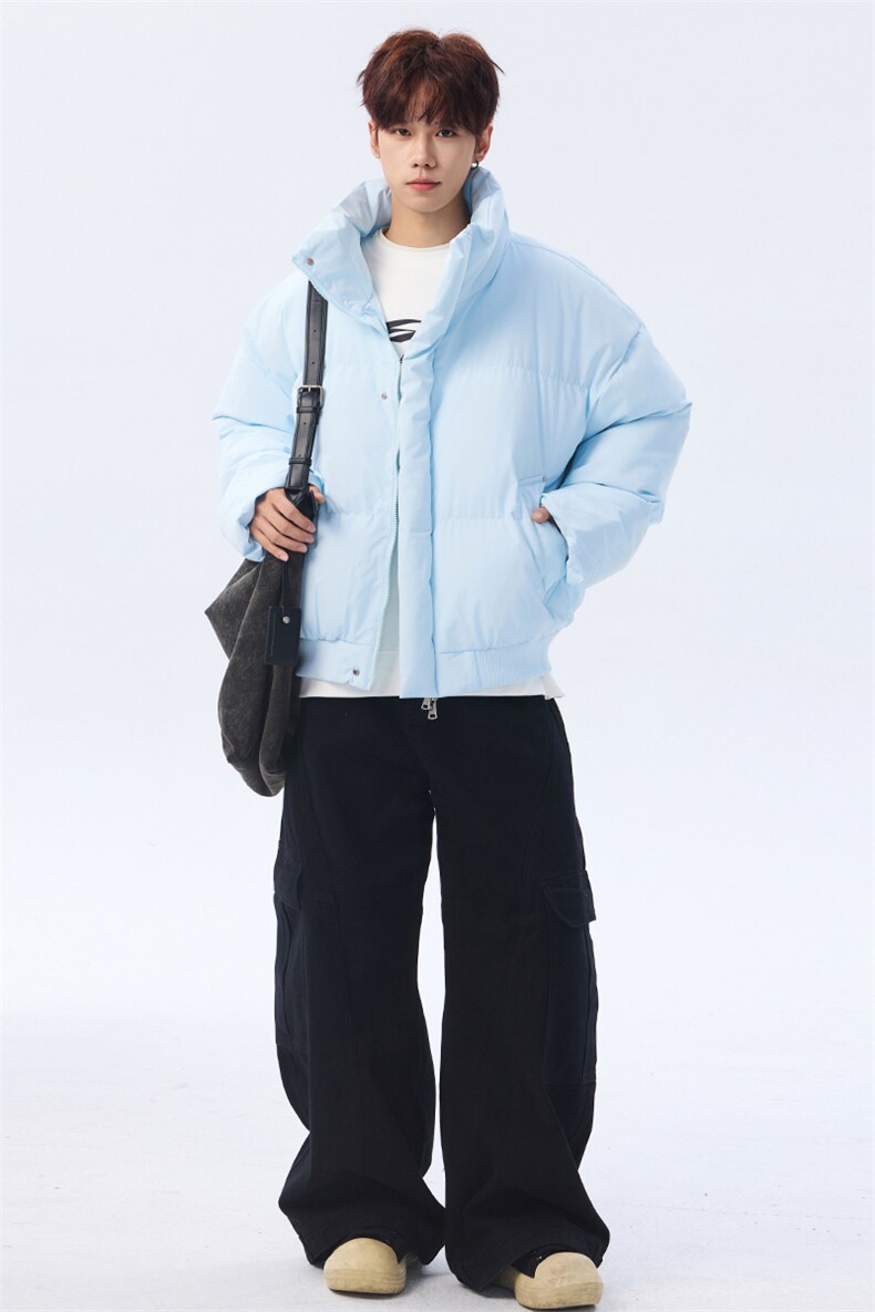 支持二开冬装加棉加厚立领棉服男女棉衣外套光板面包服M816-P70,男装棉衣,电商A441