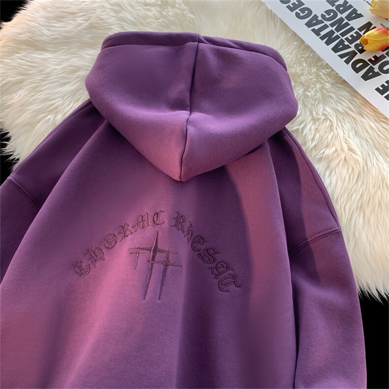 加绒加厚高克重民族风印花连帽卫衣715-6-WYB05P65(控88）,男装卫衣,星座715-6