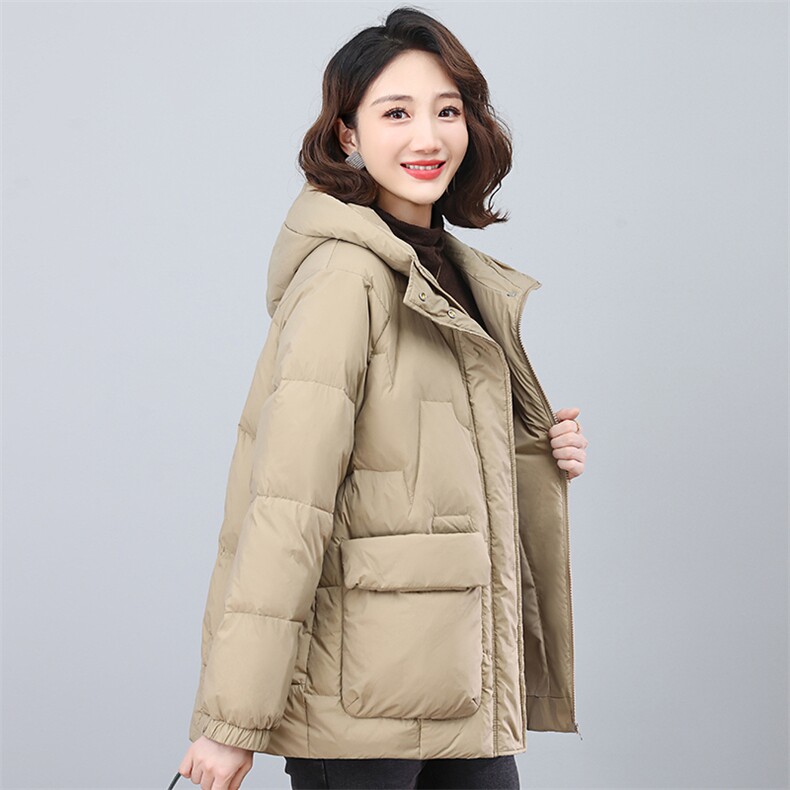 2026冬季时尚简约优雅休闲潮流厚实保暖羽绒服,女装羽绒服,天丽