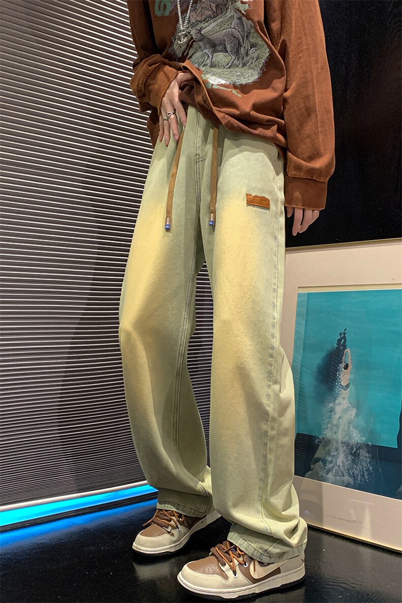 8XL-M特大码牛仔裤男宽松直筒裤子加肥加大码K908P50控68,男装牛仔裤,电商D206-1