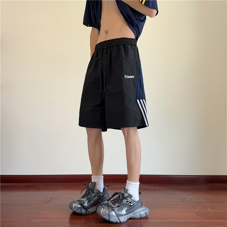 夏季美式高街hipho泡泡肌理速干运动五分短裤货号CK2517,男装牛仔裤,星座227-1