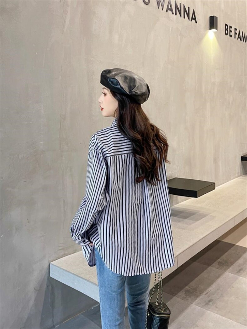 新款假两件衬衫，女装衬衫，OMY 瓯蔓意