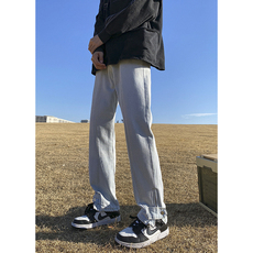 高街牛仔裤裤脚拉链小脚裤N361P60控79，男装牛仔裤，星座712