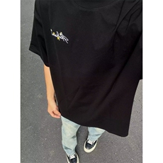 刺绣纯棉潮牌刺绣短袖ZX0160-P35，男装T恤，星座313A(原308A-2)