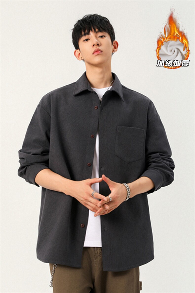 2025HC25700加绒无影墙大码灯芯绒长袖衬衫M-5XHC25958-特P30,男装衬衫,电商A022