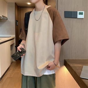2023春夏季新款男休闲圆领短袖T恤T5145P28图片