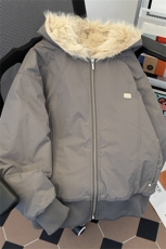 座山雕潮美式复古棉服外套冬季夹棉加绒水洗厚毛领连帽短款棉衣，男装棉衣，星座505-2（原电商A260-1)