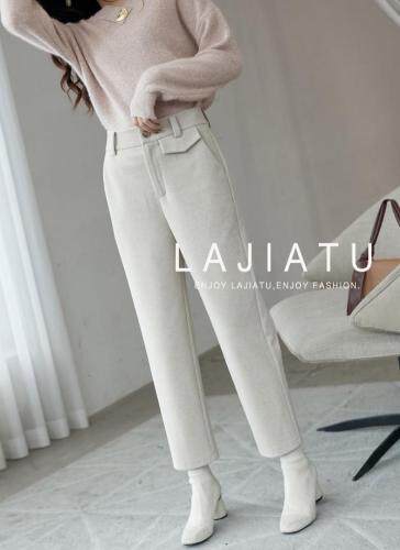 冬季新款呢料裤子，女装，拉嘉图