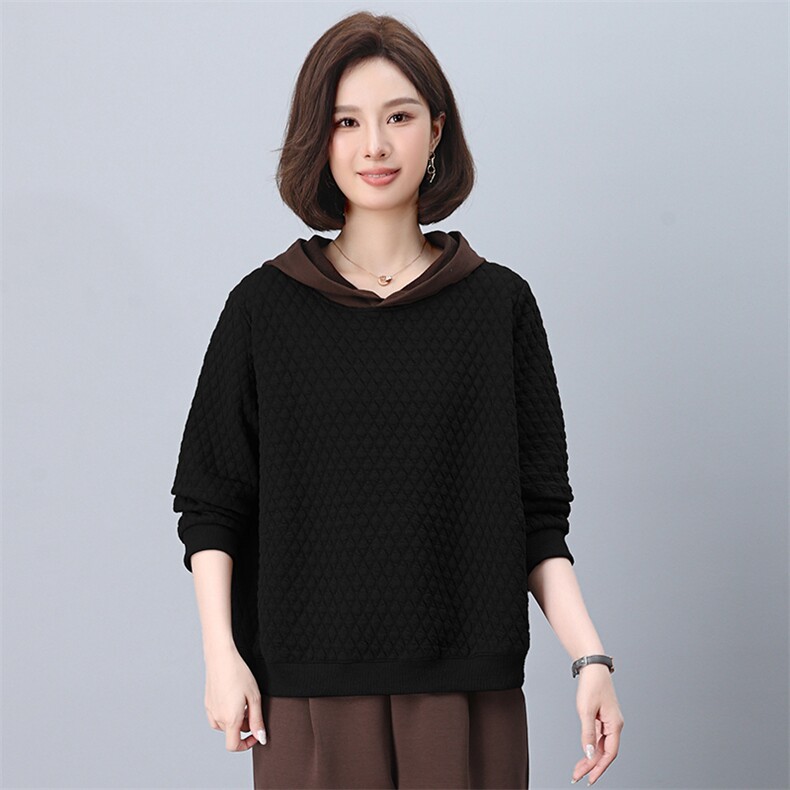 时尚宽松显瘦女装卫衣 秋季新款休闲百搭长袖上衣 舒适保暖图片