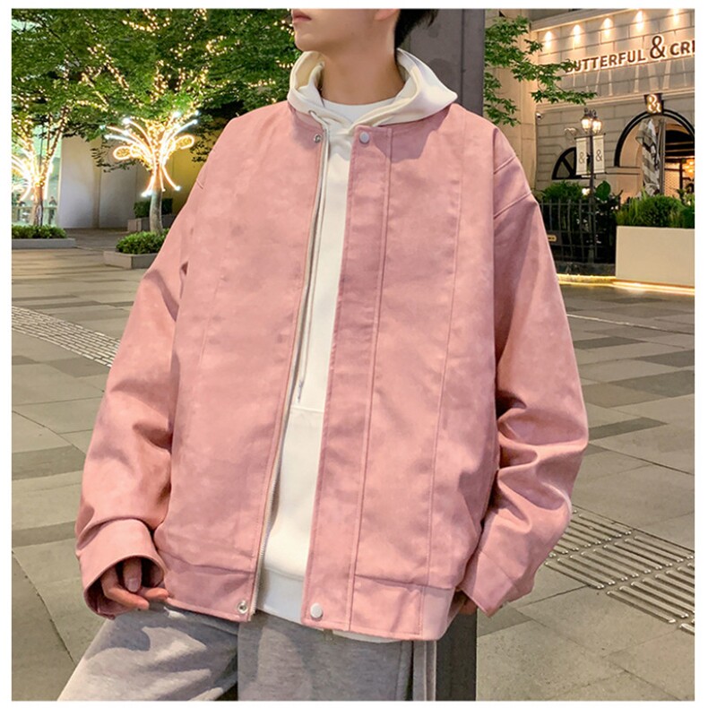 夜景机动皮衣 美式潮牌皮夹克外套光板二开A406 JK1206 特P83图片