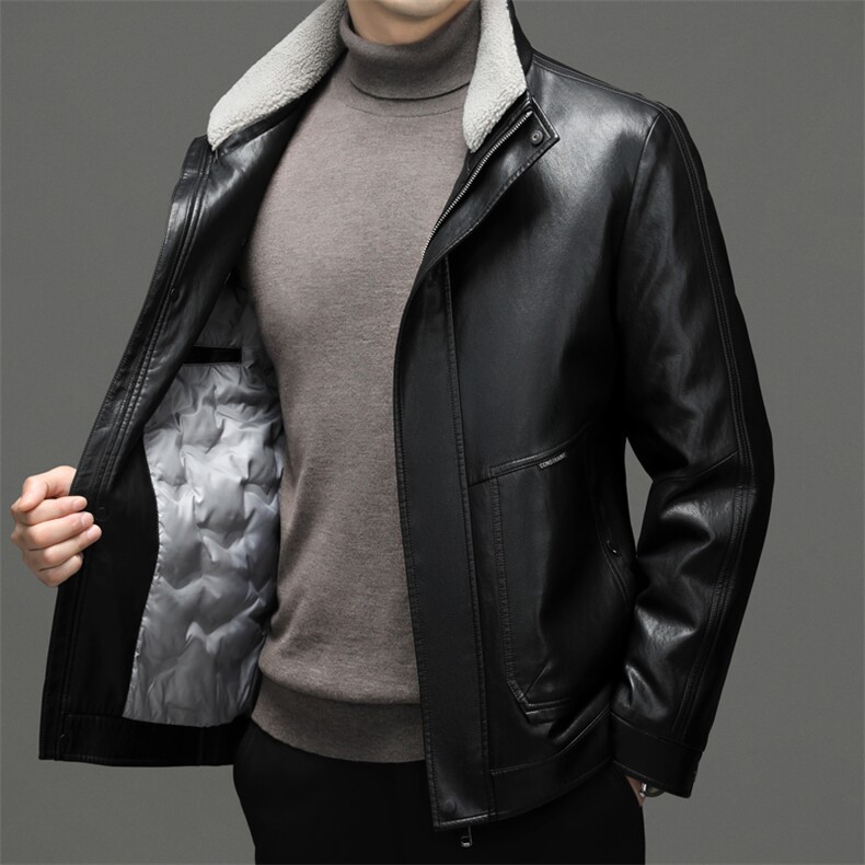 DF22161钱塘2020-2中年男士冬季厚款商务休闲立领羽绒服P280,男装羽绒服,钱塘207-2