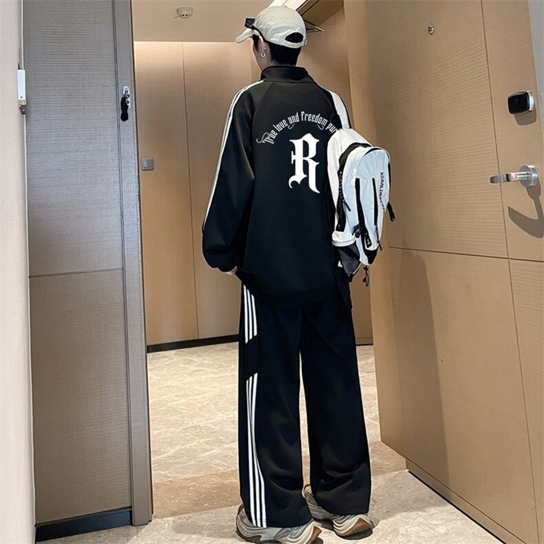 现货2026春季新款套装卫衣卫裤情侣款男女运动裤上衣TZ597,男装休闲裤,星座1816-1（原1210-1）