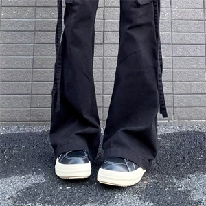 美式工装牛仔裤多袋街头潮牌宽松直筒微喇休闲长裤K7139-P45网图图片