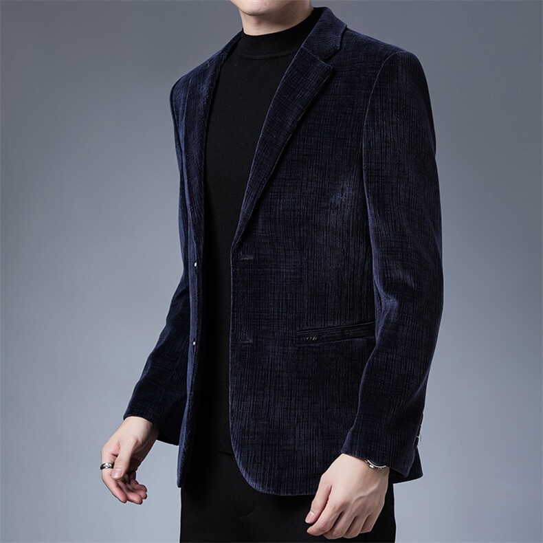 中年男士商务休闲西装西服秋季外套中老年商务休闲宽松时尚男装,男装衬衫,电商B212（原钱塘6029）
