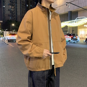 美式复古立领外套男士秋季新款休闲夹克JK02568-P86图片