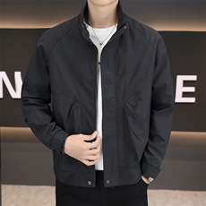 店主风大码夹克外套男休闲时尚立领男士夹克-P67加棉P85加棉M-4XL，男装夹克，星座310B-3