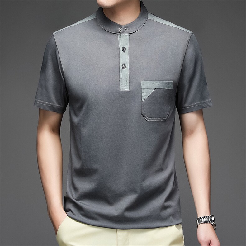 纯棉T恤短袖男2023夏季潮流半袖POLO衫上衣服NX168-P55,男装Polo衫,星座1105-3