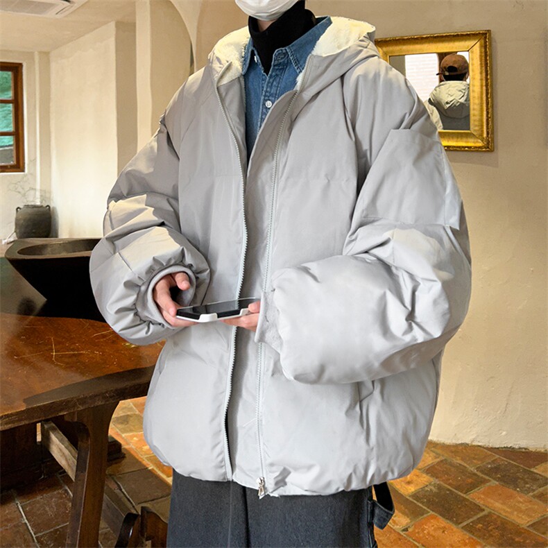 控128加绒面包服男大码羊羔毛棉衣男MY16338-P100,男装棉衣,电商A040