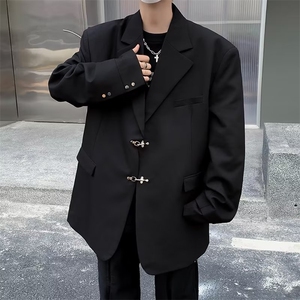 美式高街西装外套男韩版潮流个性2023春季新款ins夹克W5472-P65图片