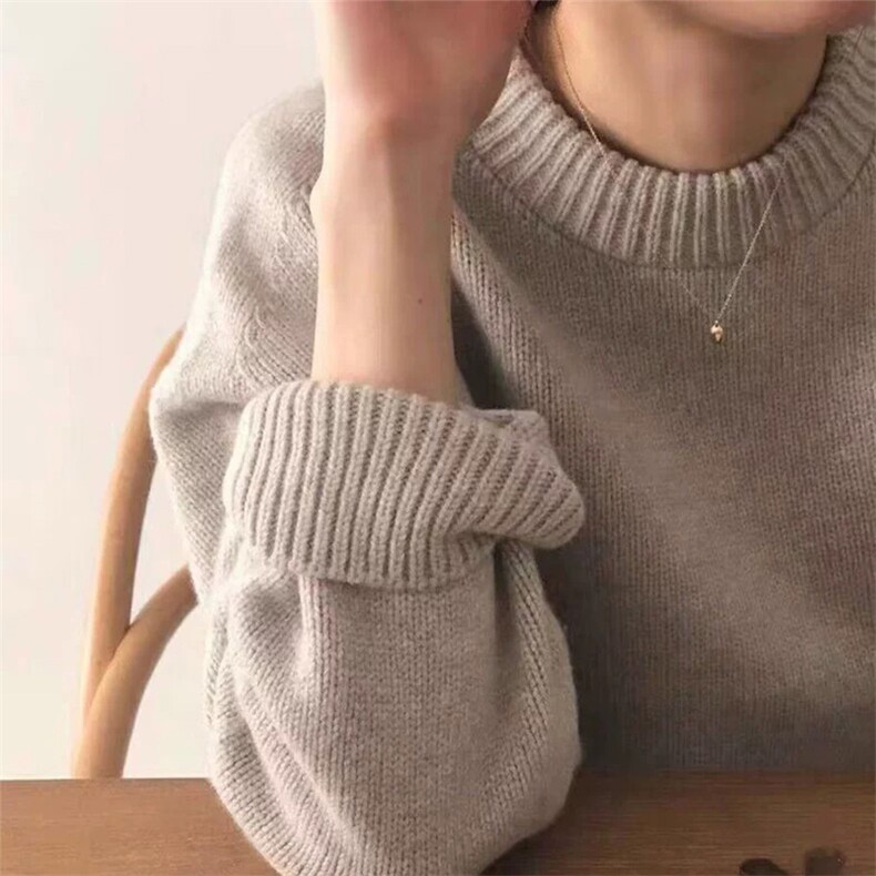 女士秋冬简约羊毛衫保暖柔软贴肤时尚羊毛,女装羊毛衫,泰沅羊绒