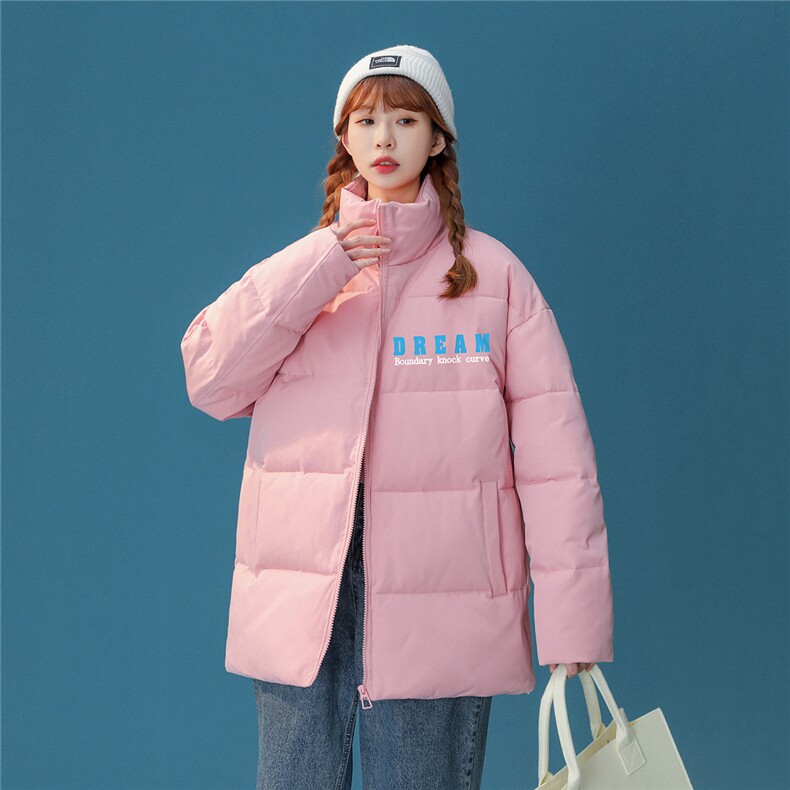 中性22冬季新品潮牌印花面包服立领棉服TPMY53P65K99特批无差价，男装棉衣，A247A