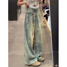 网红款男女秋季脏脏牛仔裤P50YW9171，男装牛仔裤，星座1112-1