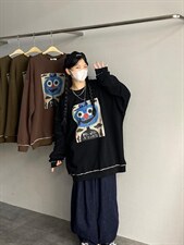 秋季新款卡通卫衣，女装卫衣/绒衫，JIAN.Z 简.站