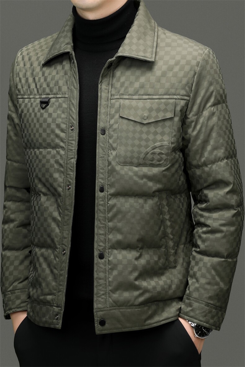 XL-R89699新款冬季男士白鸭绒羽绒服连帽保暖外套修身风衣大衣,男装风衣,电商B360