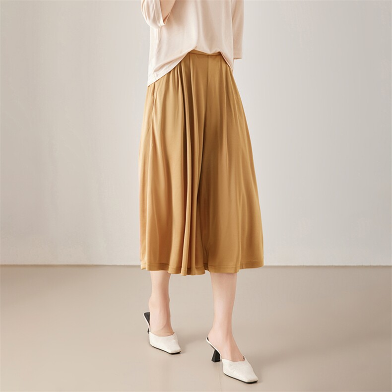 时尚百搭高腰显瘦阔腿裤女休闲宽松直筒裤，女装休闲裤，亿美羊绒