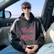 华棉秋冬内景欧美嘻哈连帽卫衣男潮牌宽松外套WY00779/P45加绒P50，女装短外套，电商B316