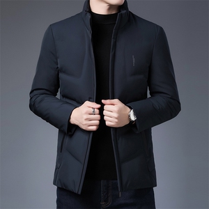 秋冬羽绒服男士立领羽绒服拉链中年保暖羽绒外套KCN20859-5-P225图片