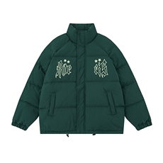 白底23冬季时尚百搭宽松字母印花潮流棉服外套MY373特批P85控138，男装棉衣，电商A247-1