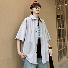 夏款男短袖衬衫休闲宽松衬衣C20P36，男装衬衫，星座1013-1