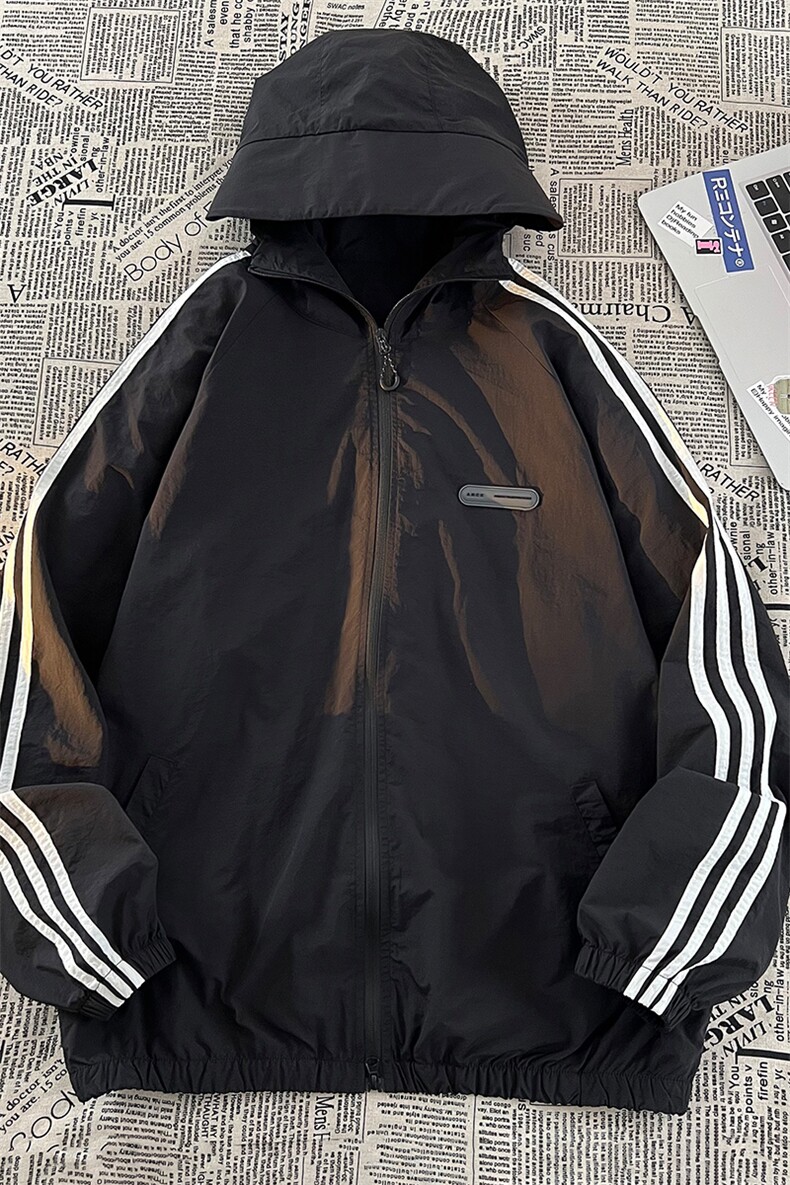 UPF50+紫外线防晒衣连帽外套防晒服织带有夜光,男装夹克,电商基地A050