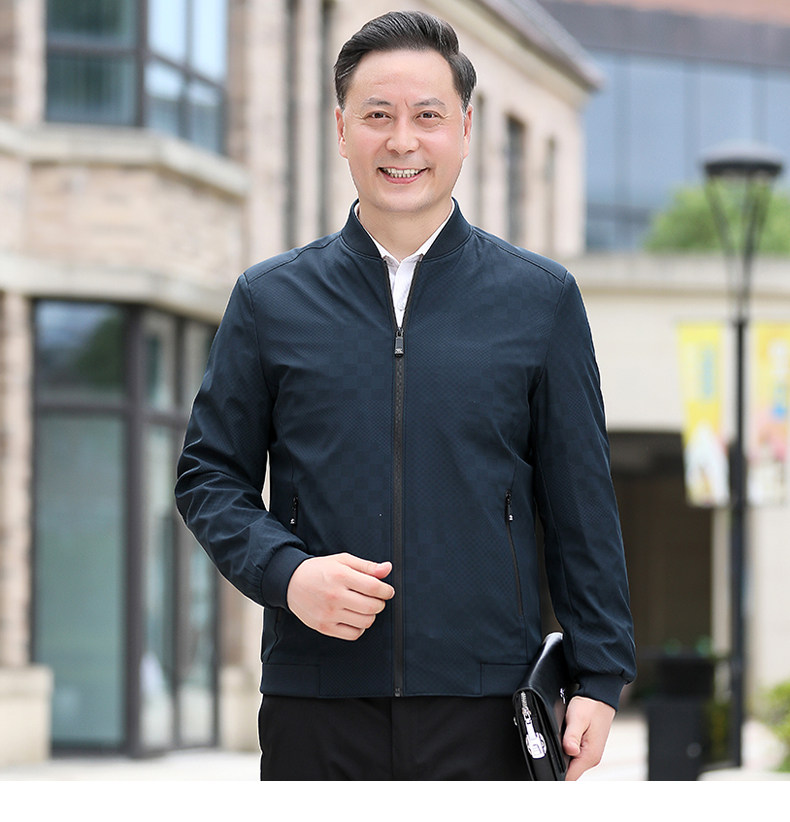 NN9953钱塘2020-3春秋薄款商务休闲百搭中年男士夹克外套P62,男装夹克,钱塘207-3