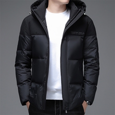 中青年男连帽羽绒服休闲保暖加厚短款外套爸爸装DFLDY6005-P285，男装羽绒服，电商B212（原钱塘6029）