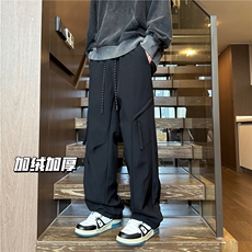 A751-特P45加绒加厚防水冲锋裤保暖休闲裤冬季弯刀裤3，男装休闲裤，电商B335
