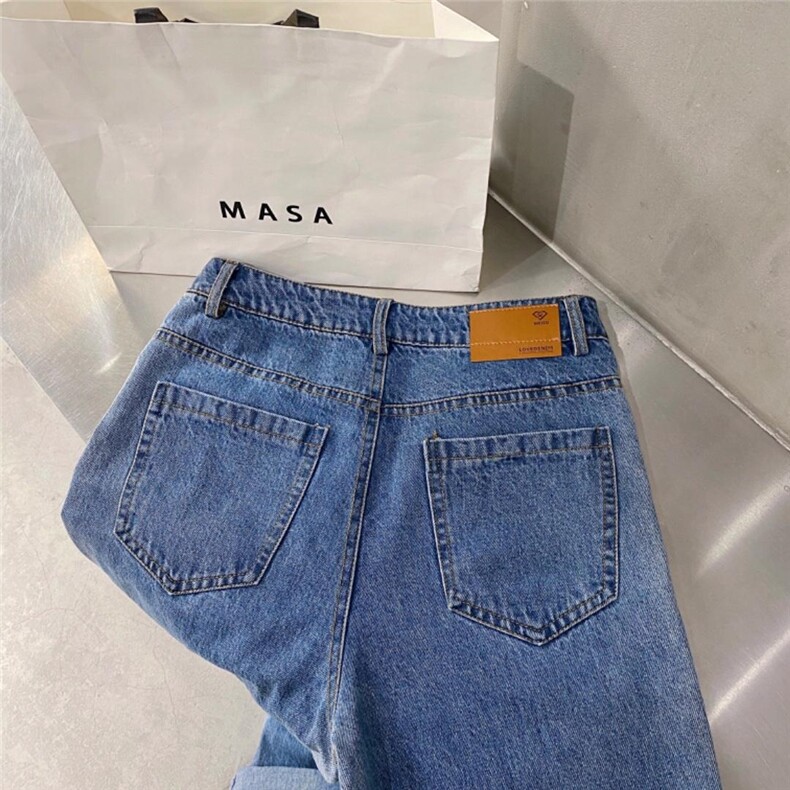 2021春款牛仔老爹裤，女装，坚持到底