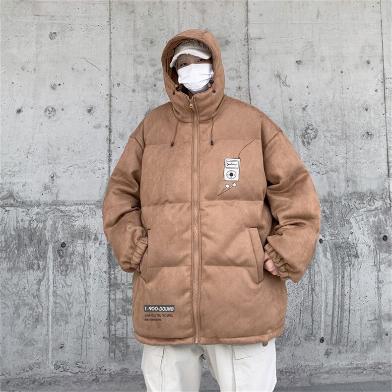 电商DSA028-MYD21L125P115冬季新款麂皮绒立领棉衣男控148,男装棉衣,电商A028