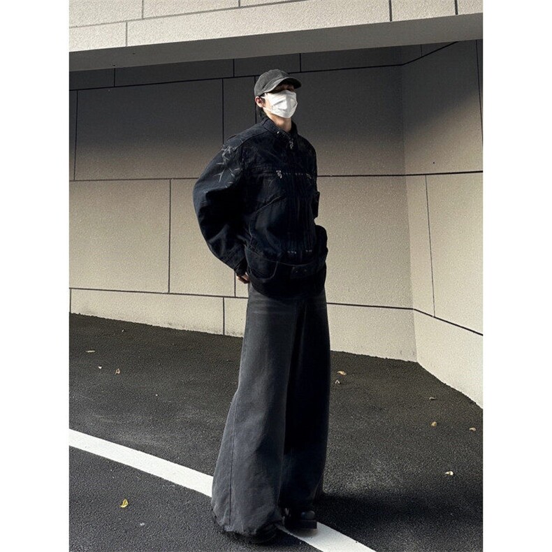 【有货】K12CC-特P78美式高街短款外套男痞帅解构夹克,男装夹克,星座1007（原301D）