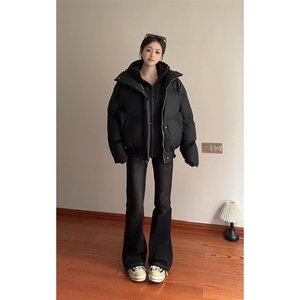 直播现货原版高品质冬季美式帆布皮棉服立体纹理加厚棉衣外套图片